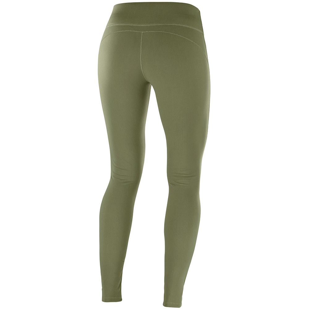 Women's Salomon COMET WARM W Tights Olive | GKOSNH-237