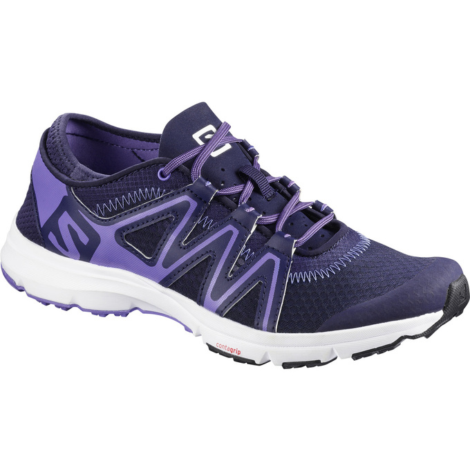 Women\'s Salomon CROSSAMPHIBIAN SWIFT W Water Shoes Purple / Dark Purple | 6209ZOQIE