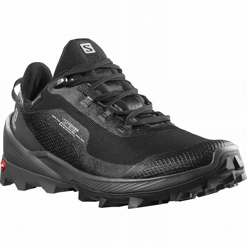 Women's Salomon CROSS OVER GORE-TEX Hiking Shoes Black | ACZPNT-695