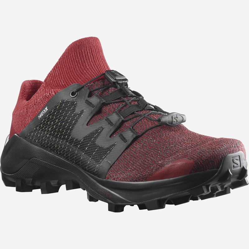 Women's Salomon CROSS W /PRO Trail Running Shoes Red / Black | 5128KZWQS