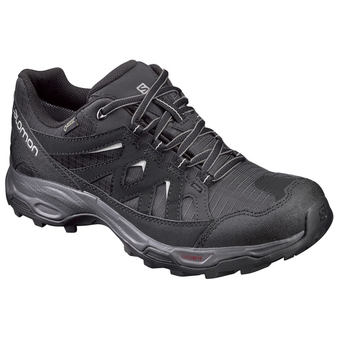 Women\'s Salomon EFFECT GTX W Hiking Shoes Black | CFIZSH-579