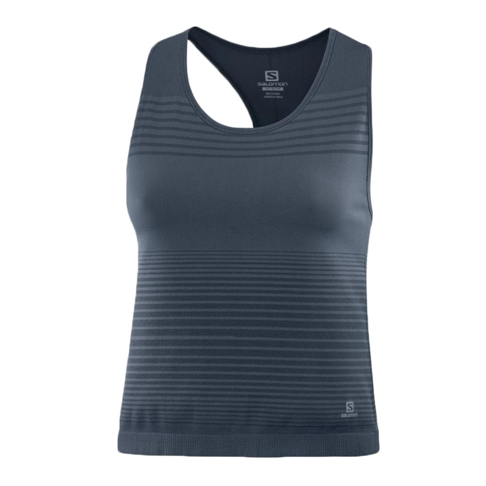 Women's Salomon ELEVATE MOVE'ON TOP W Tank Black | HPIQNB-160