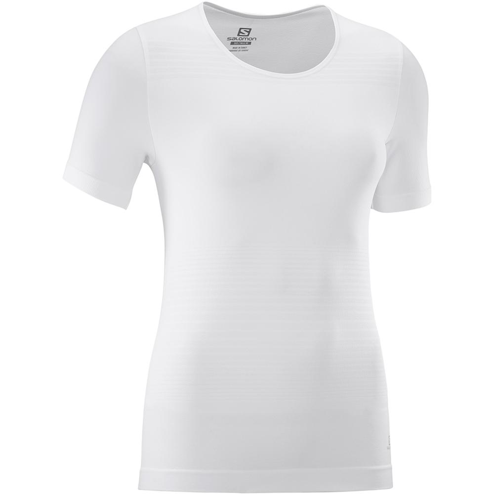 Women's Salomon ELEVATE MOVE'ON W T Shirts White | YIDGNK-302