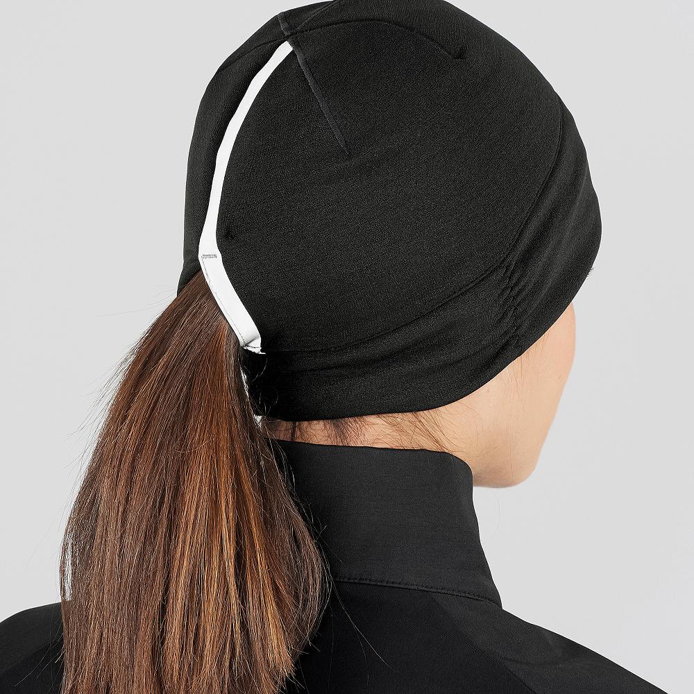 Women's Salomon ELEVATE WARM Hats Black | CPEHYV-193