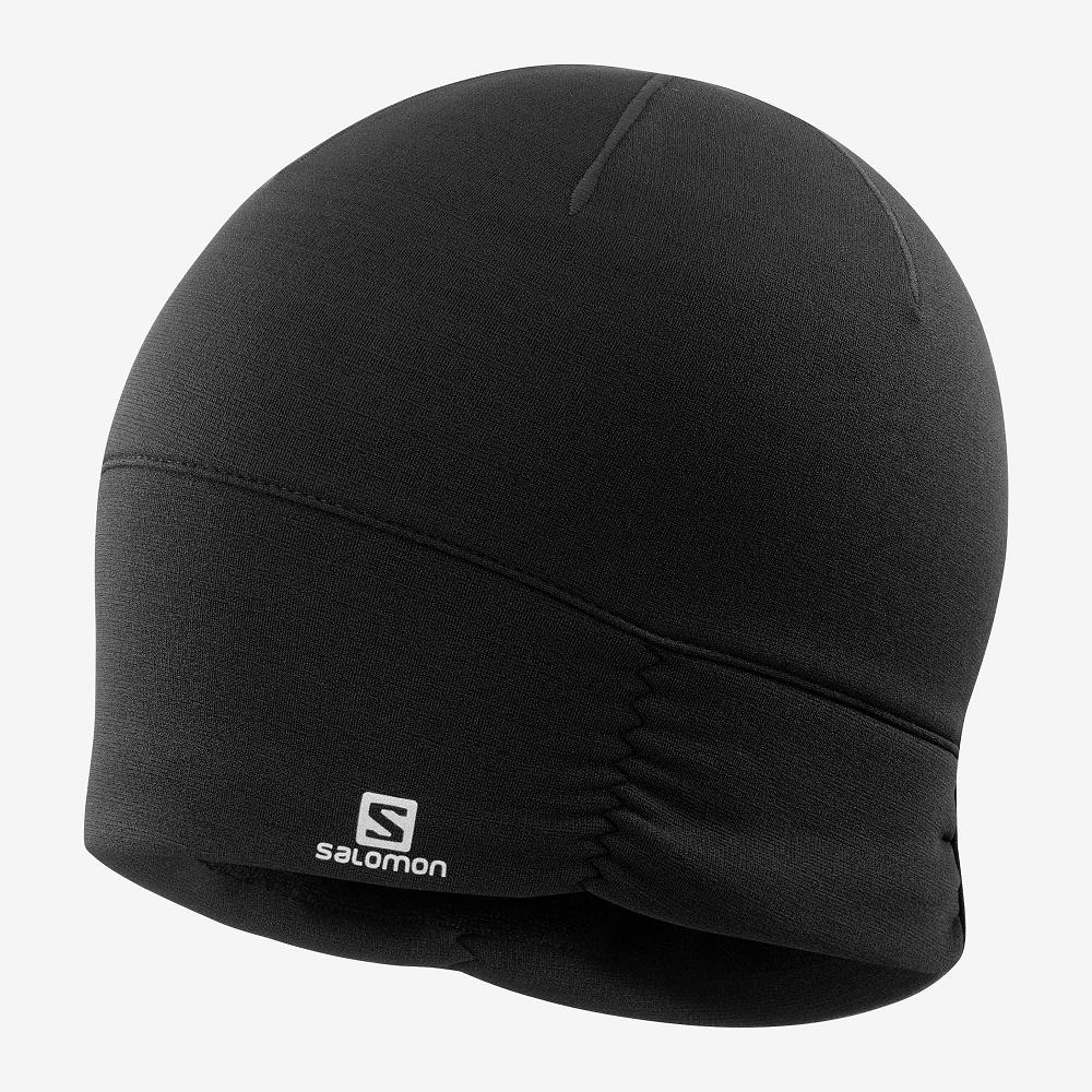 Women\'s Salomon ELEVATE WARM Hats Black | CPEHYV-193