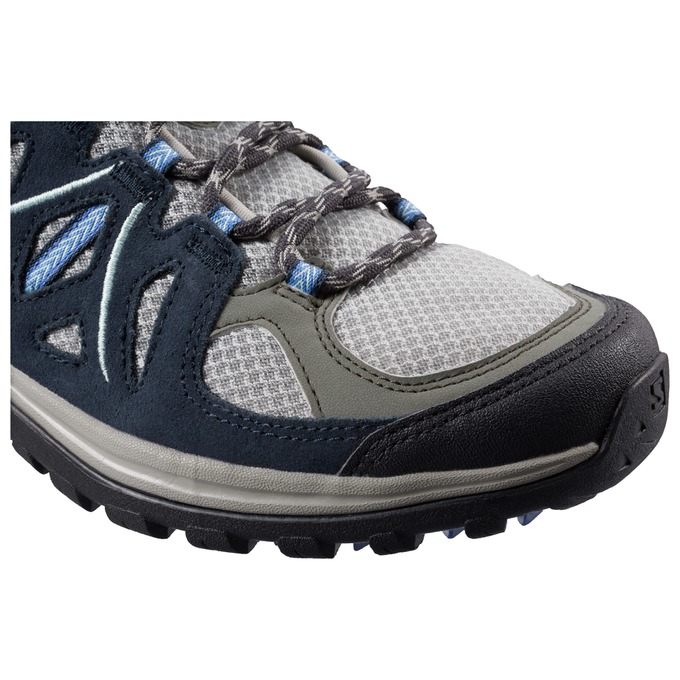 Women's Salomon ELLIPSE 2 AERO W Hiking Shoes Navy / Silver | DLMEFC-530