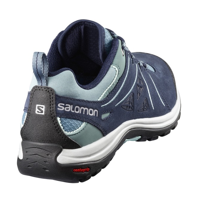 Women's Salomon ELLIPSE 2 LTR W Hiking Shoes Light Turquoise / Navy | MBZUHY-819