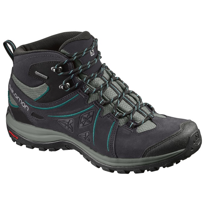 Women\'s Salomon ELLIPSE 2 MID LTR GTX W Hiking Shoes Black | DIKBON-508