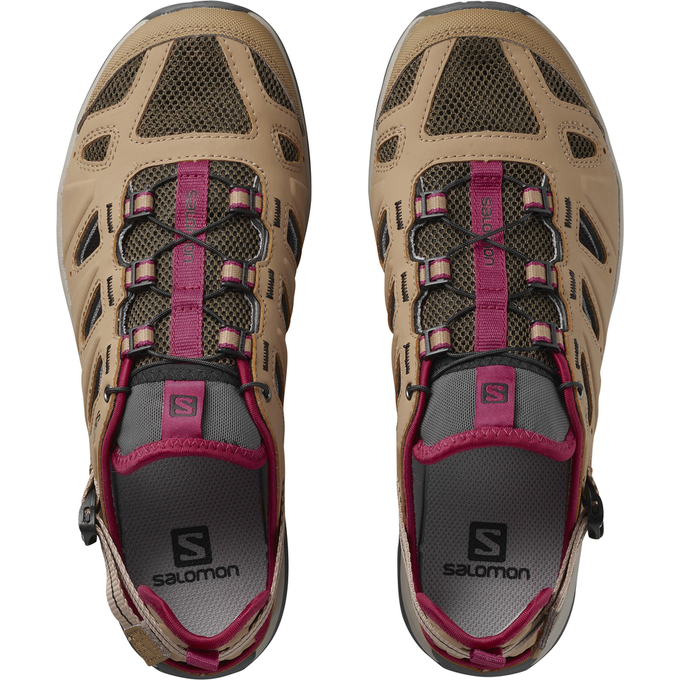 Women's Salomon ELLIPSE CABRIO Running Shoes Brown | NVOIJZ-547