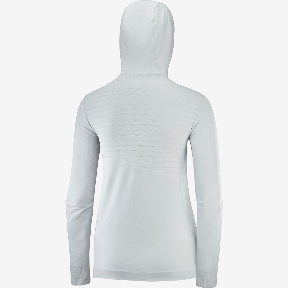 Women's Salomon ESSENTIAL SEAMLESS Midlayers Mint | DIVPGS-274