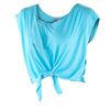 Women's Salomon GET REAL TOP W T Shirts Blue | DNOYIK-079