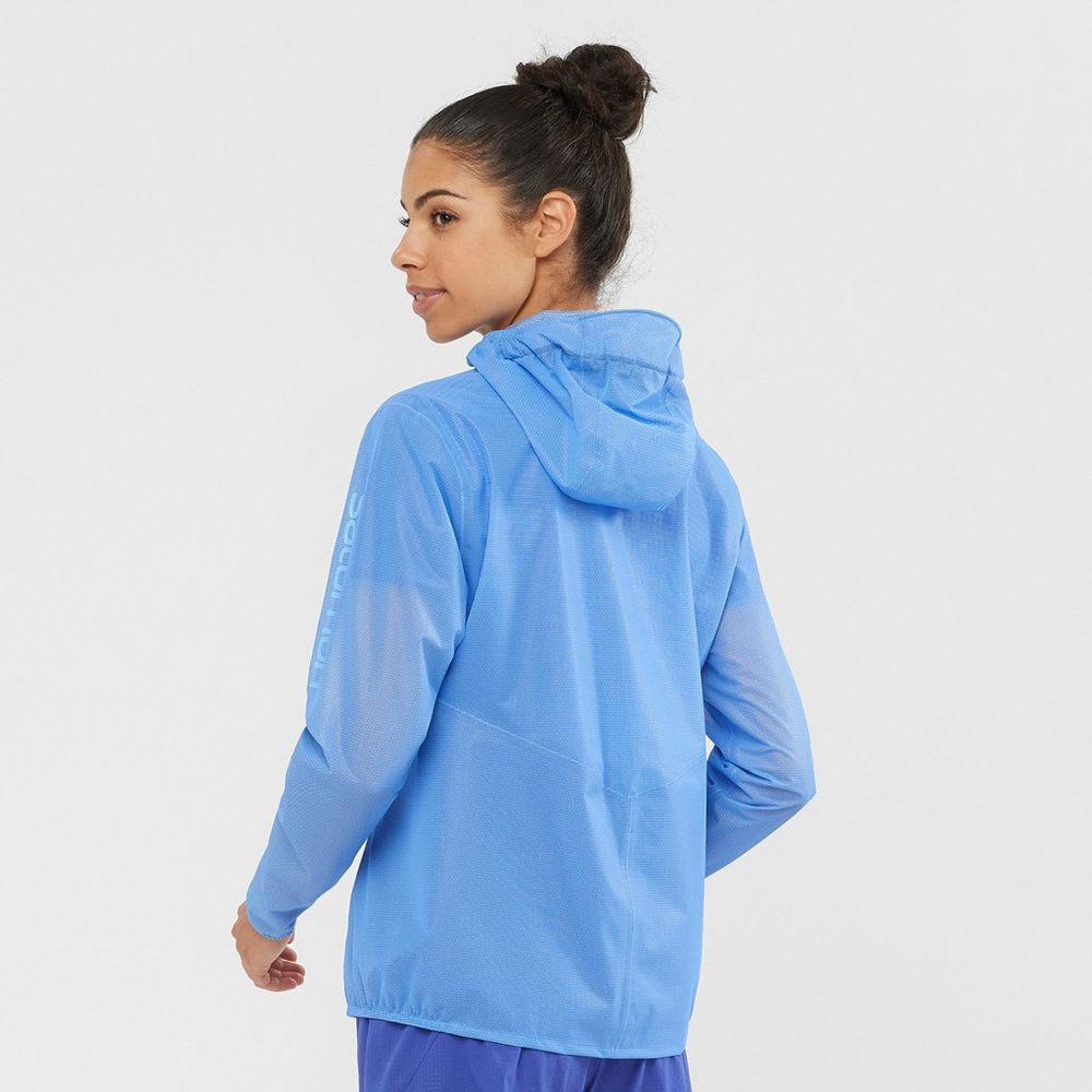 Women's Salomon LIGHTNING RACE WATERPROOF Jackets Royalblue | NCLGPA-683