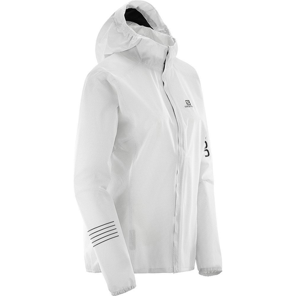 Women's Salomon LIGHTNING RACE WP JKT W Jackets White | VDFHGM-831