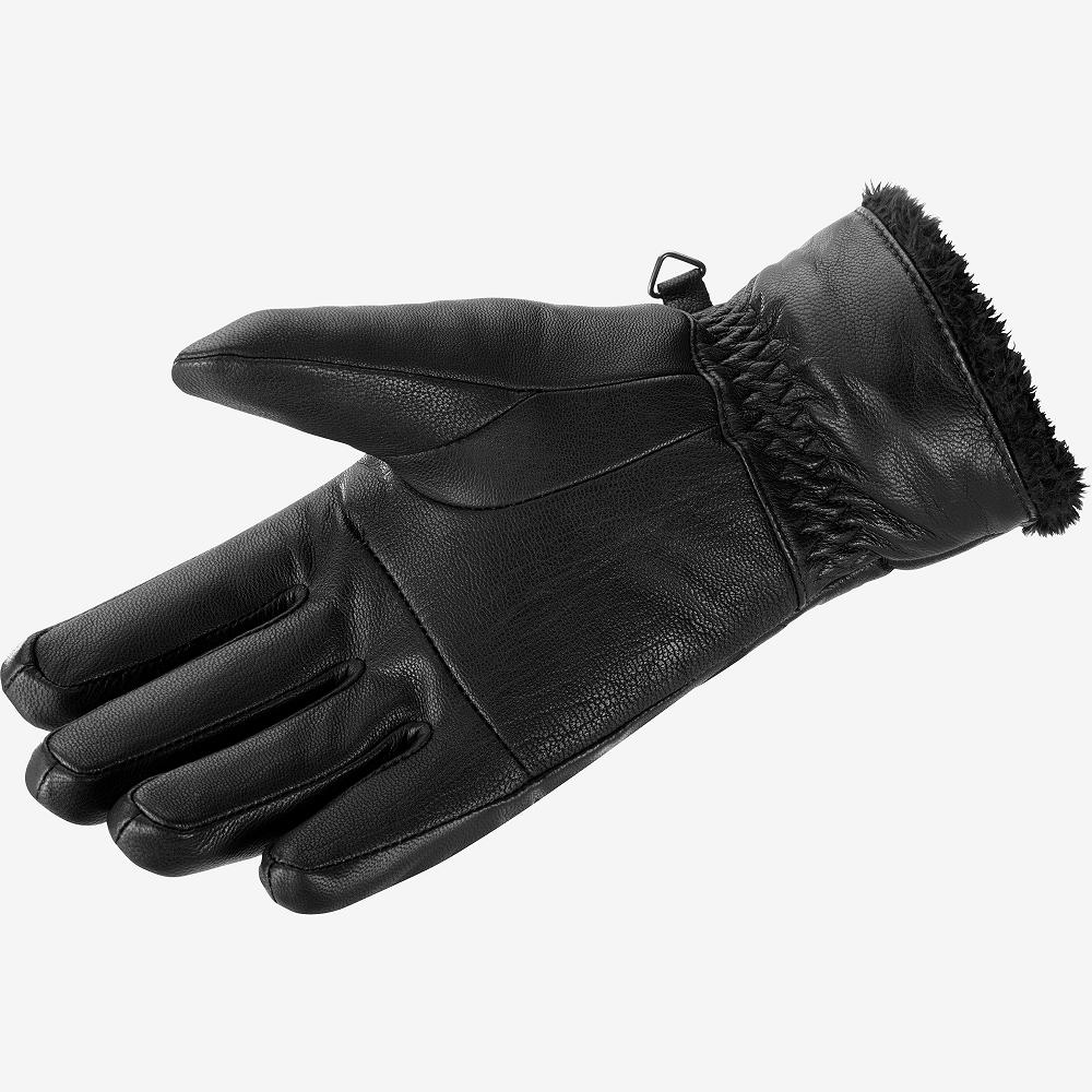 Women's Salomon NATIVE W Gloves Black | SLJPRU-983