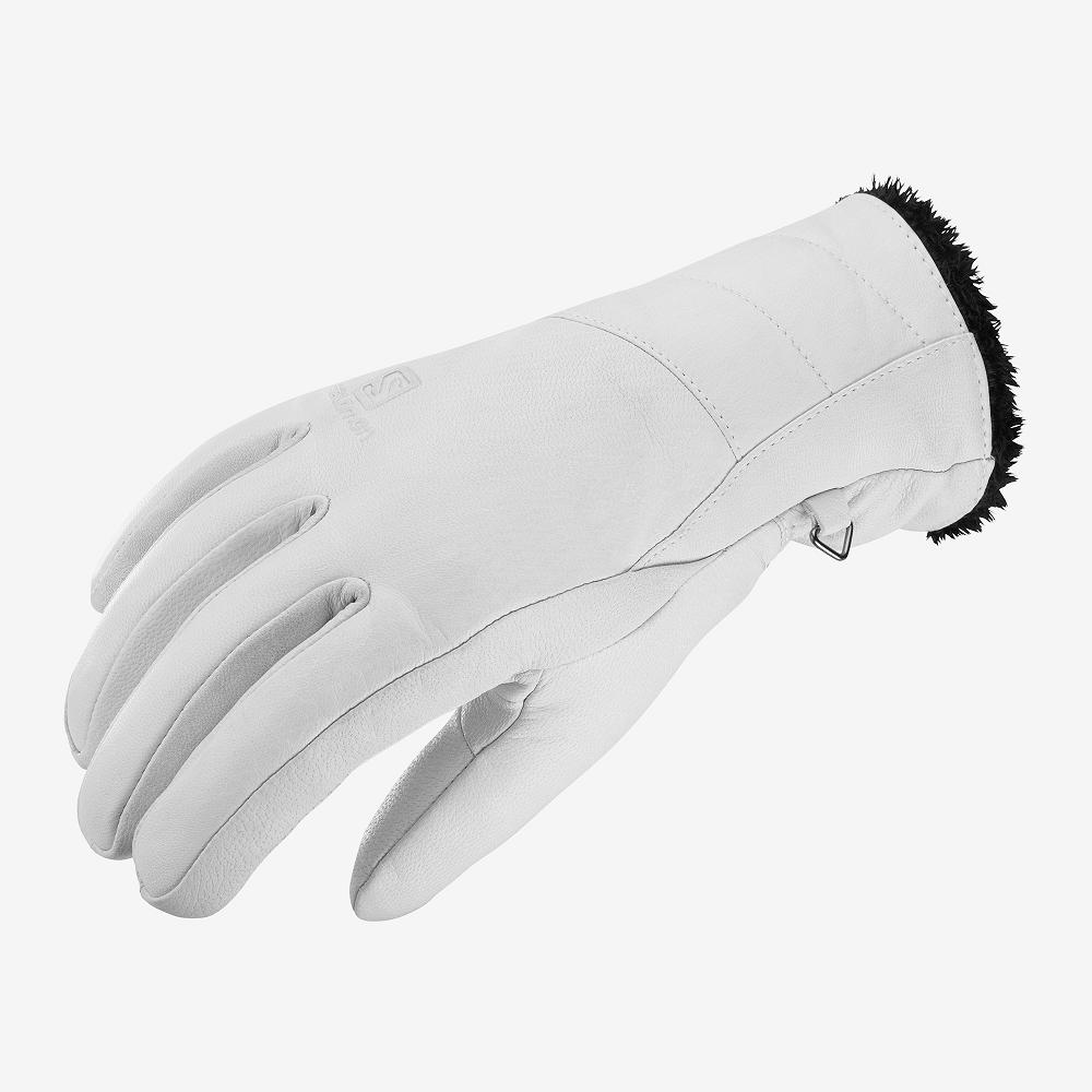 Women's Salomon NATIVE W Gloves White | CLNGTP-291