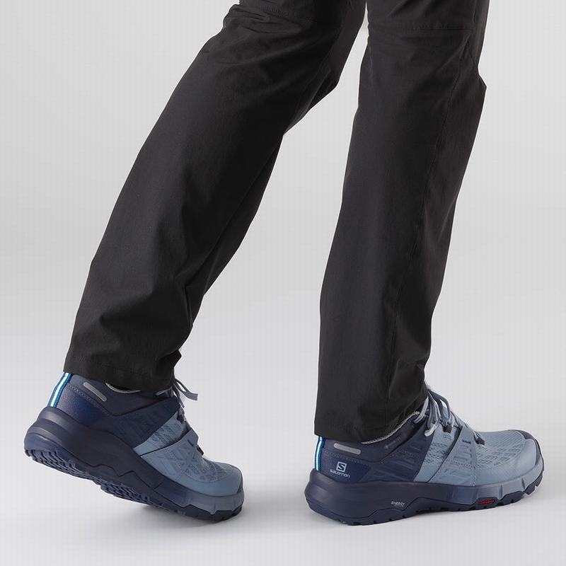 Women's Salomon ODYSSEY GTX W Hiking Shoes Blue | GKHLNQ-540