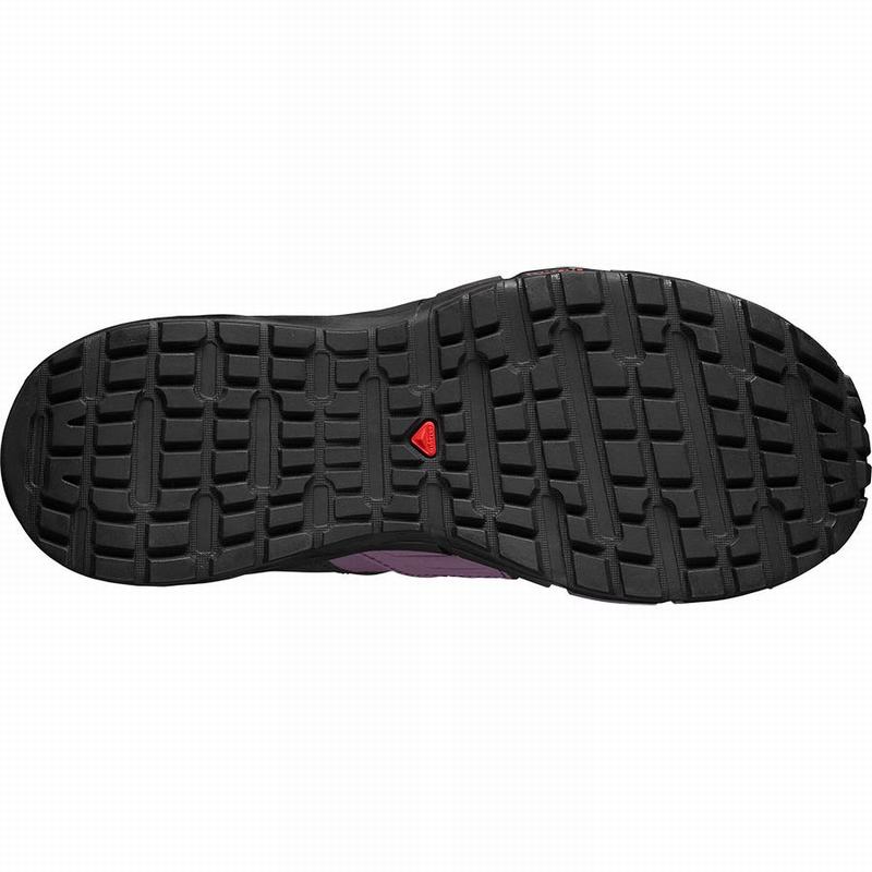 Women's Salomon ODYSSEY GTX W Hiking Shoes Black / Red | JAKTFB-190