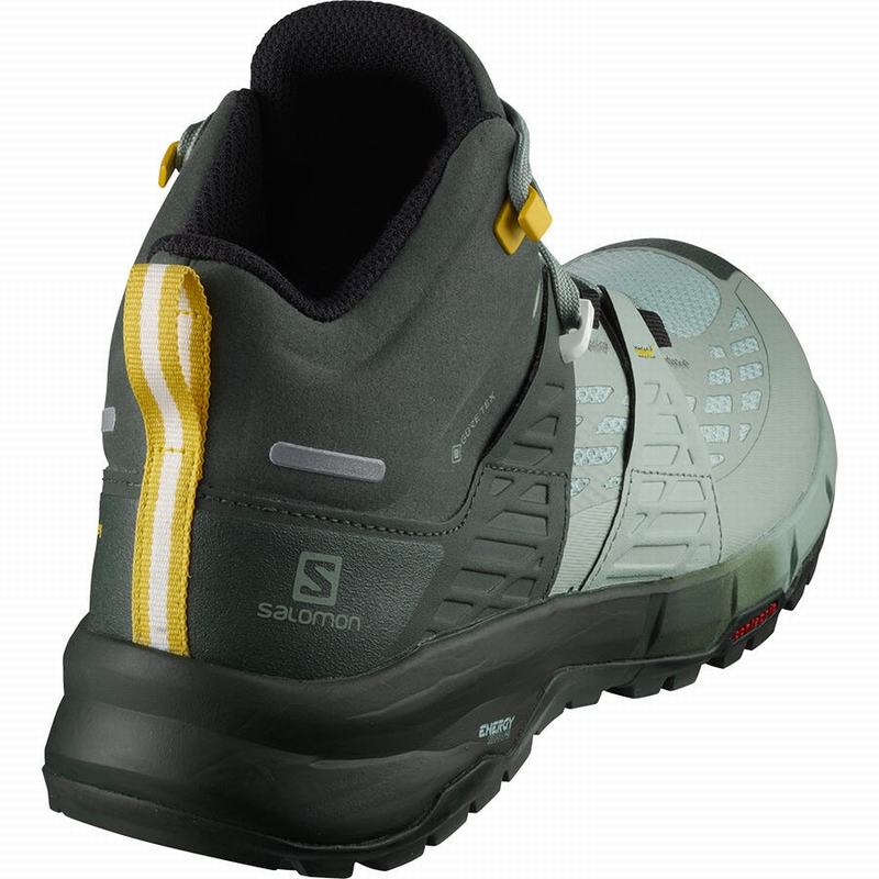 Women's Salomon ODYSSEY MID GTX W Hiking Shoes Green | ARTHXM-935