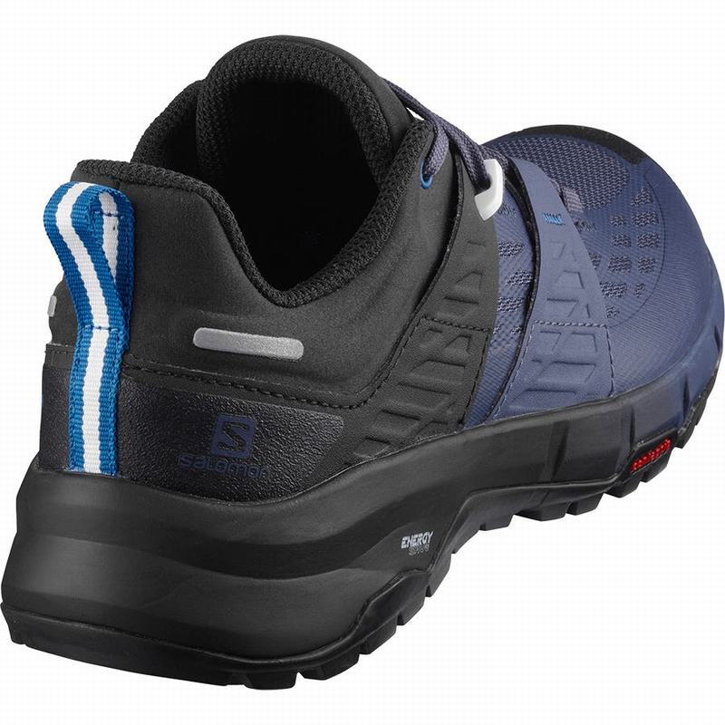 Women's Salomon ODYSSEY W Hiking Shoes Black / Blue | WQUBIA-923