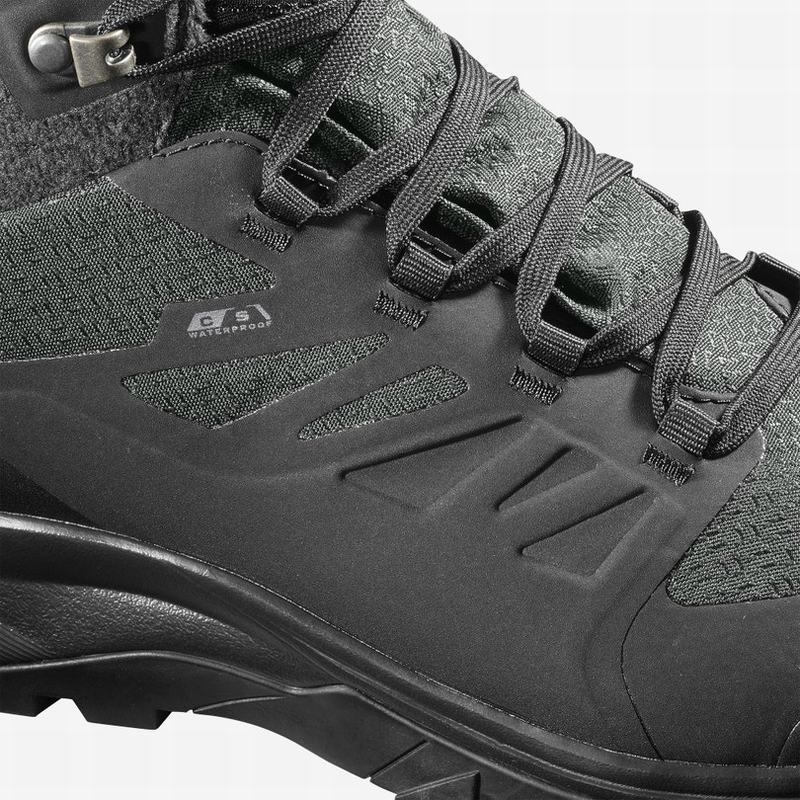 Women's Salomon OUTBLAST TS CSWP W Winter Boots Black | 7483BGUFM