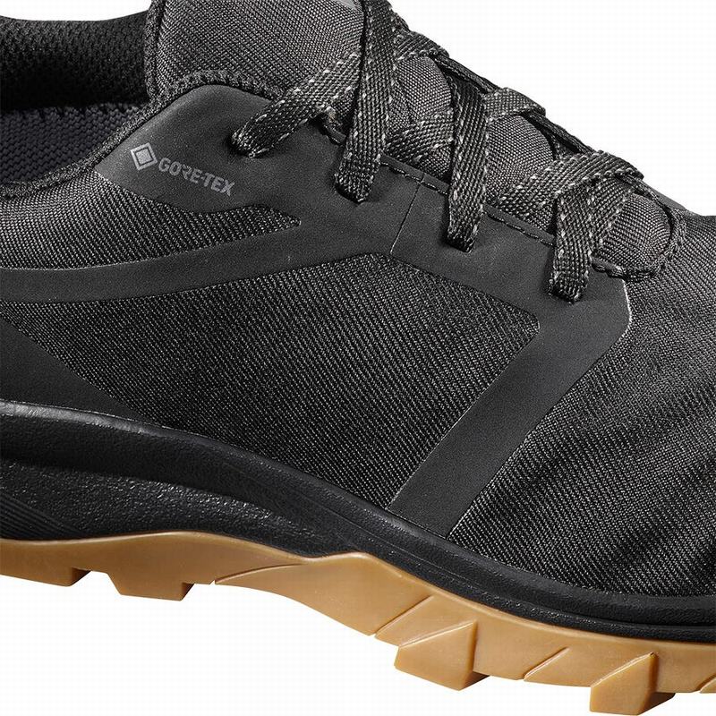 Women's Salomon OUTBOUND GTX W Hiking Shoes Black | OXAIHD-953