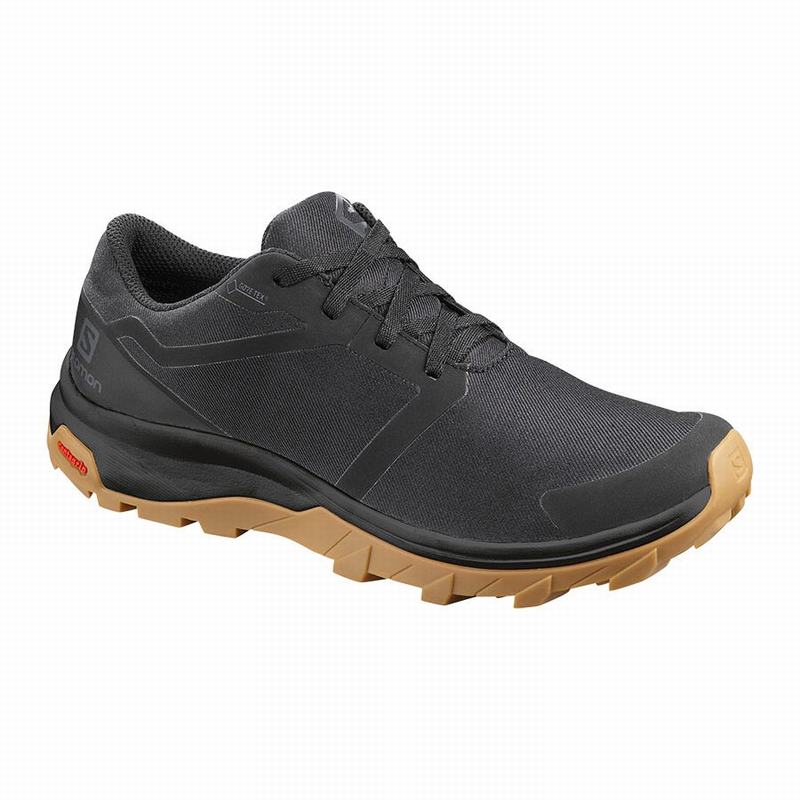 Women\'s Salomon OUTBOUND GTX W Hiking Shoes Black | OXAIHD-953