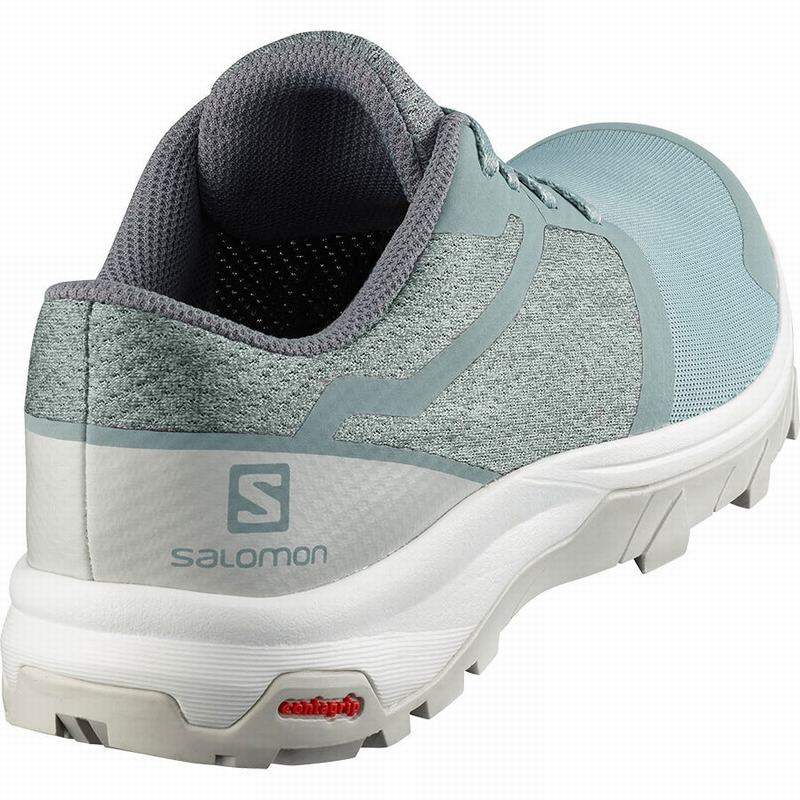 Women's Salomon OUTBOUND W Hiking Shoes Green / White | MLYBVX-029