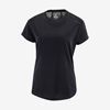 Women's Salomon OUTLIFE MERINO SS W Short Sleeve T Shirts Black | KYDWHS-253