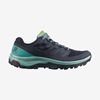 Women's Salomon OUTLINE GORE-TEX Hiking Shoes Dark Denim | FZPXUC-962