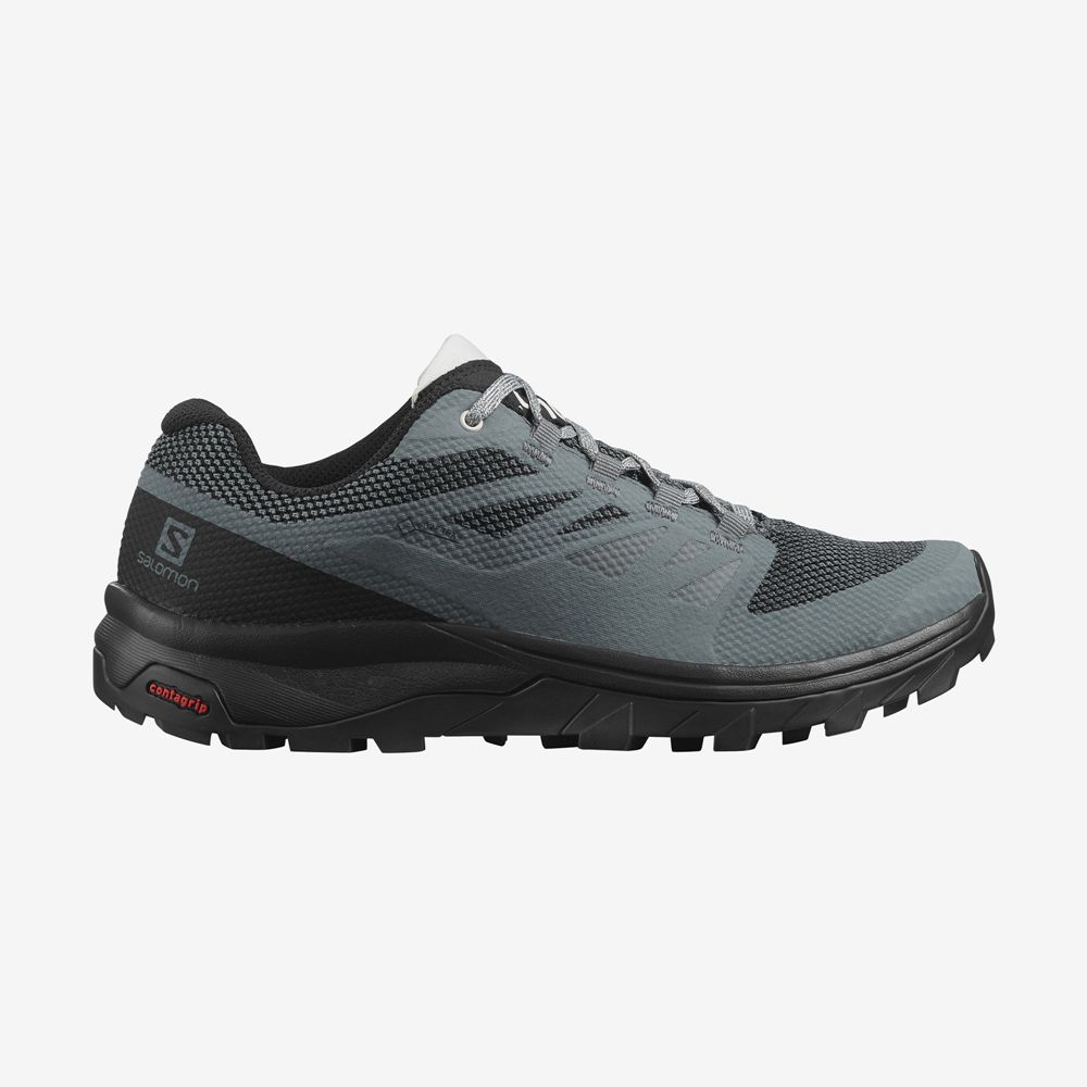 Women\'s Salomon OUTLINE GORE-TEX Hiking Shoes Black | GZCULJ-091