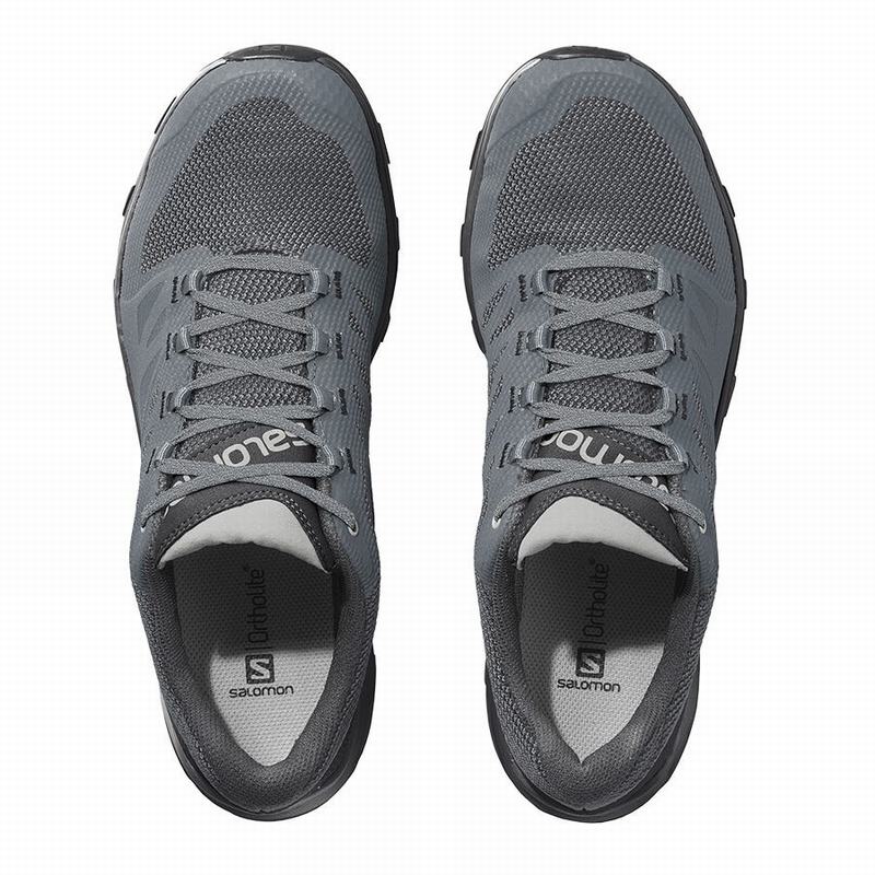 Women's Salomon OUTLINE GORE-TEX Hiking Shoes Dark Blue / Black | JVSOFP-497