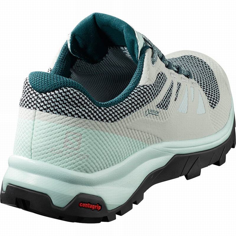 Women's Salomon OUTLINE GORE-TEX Hiking Shoes Blue | RHPMGL-163