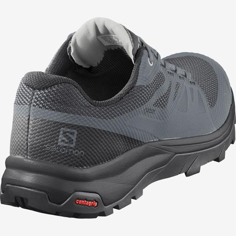 Women's Salomon OUTLINE GTX Hiking Shoes Black | OTGNBJ-879
