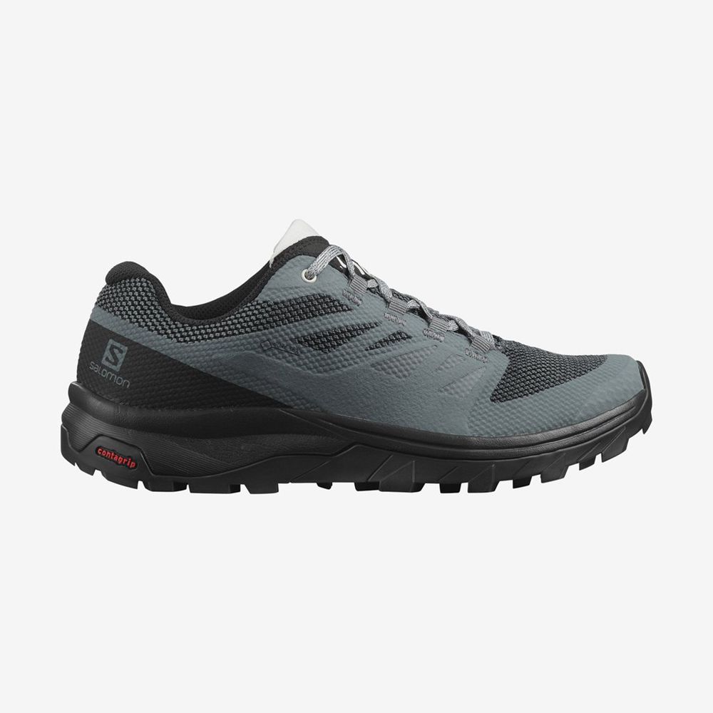 Women's Salomon OUTLINE GTX Hiking Shoes Black | OTGNBJ-879