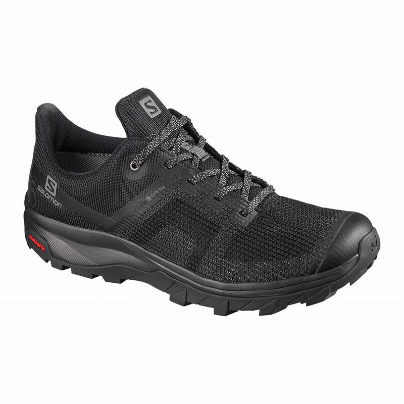 Women\'s Salomon OUTLINE PRISM GORE-TEX Hiking Shoes Black | KIJUPZ-907