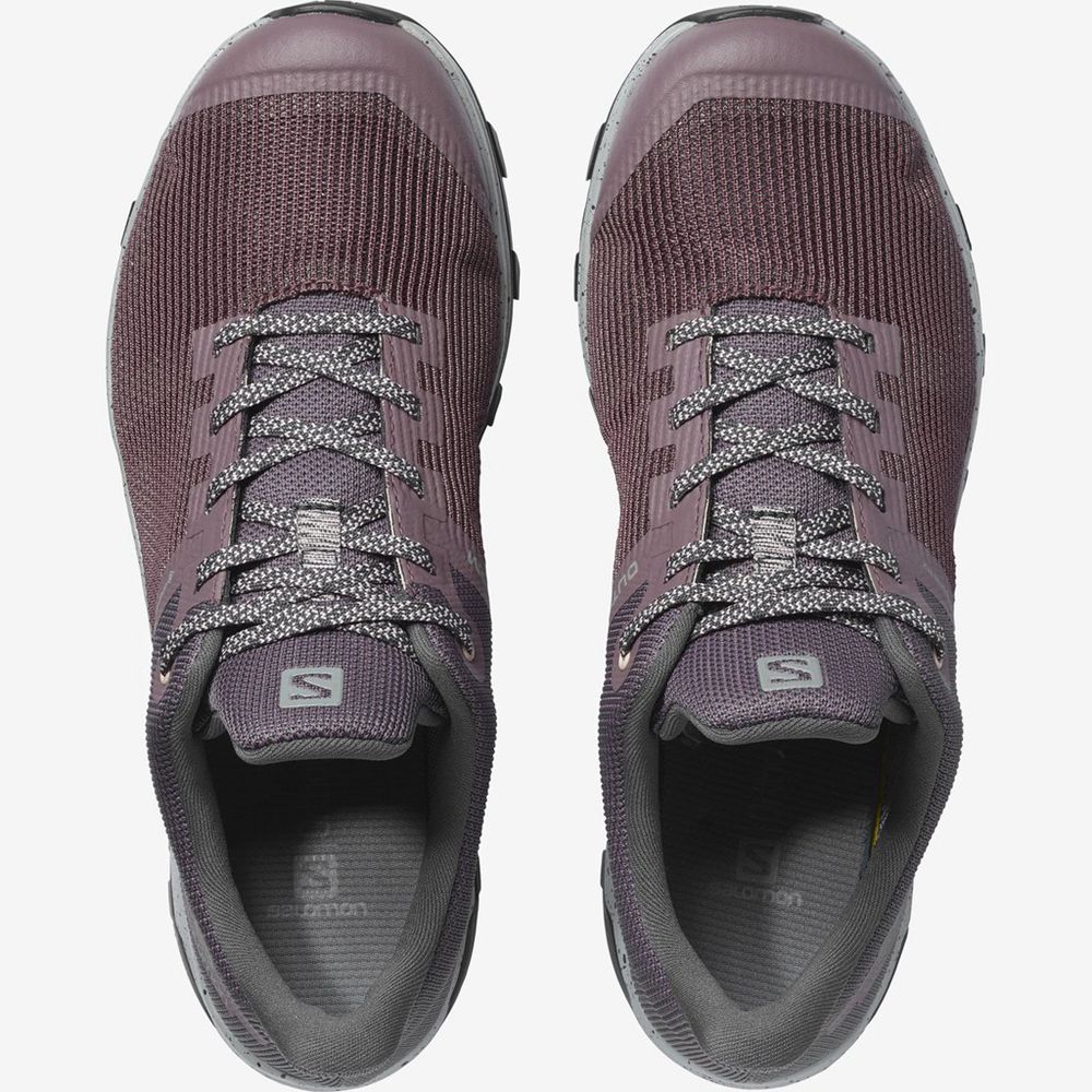 Women's Salomon OUTLINE PRISM GTX Hiking Shoes Purple | VJSENZ-925