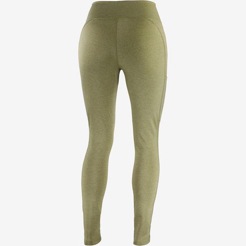 Women's Salomon OUTLINE TIGHTS Tights Olive | MQEIXW-018