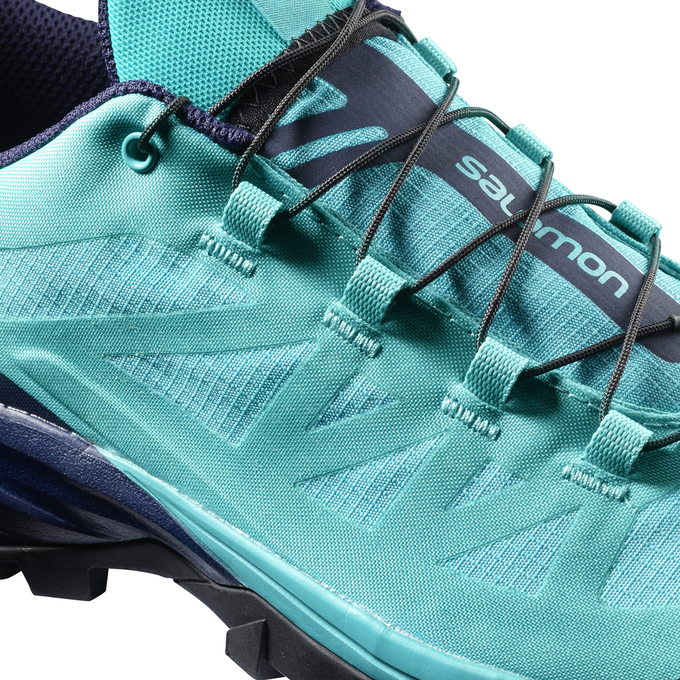 Women's Salomon OUTPATH W Hiking Shoes Turquoise / Navy | MSPHLT-214