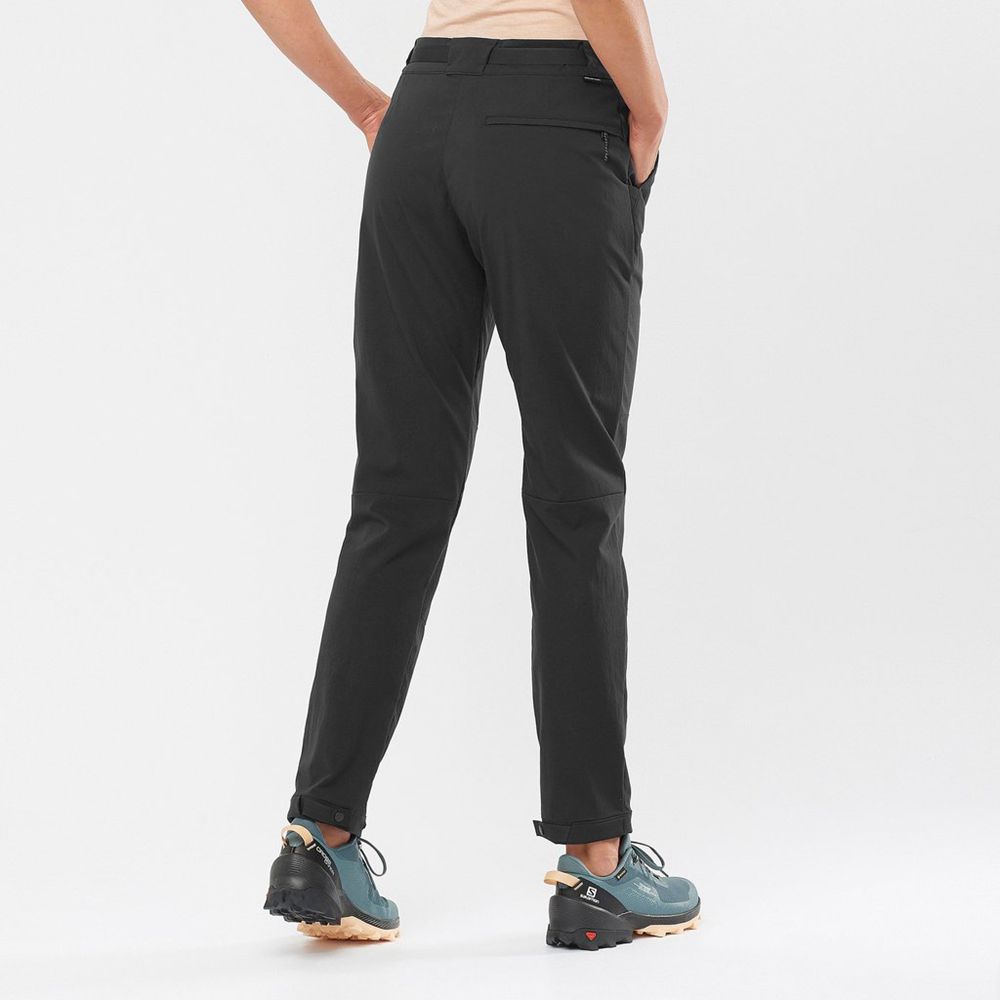 Women's Salomon OUTRACK Pants Black | XCAGNY-843