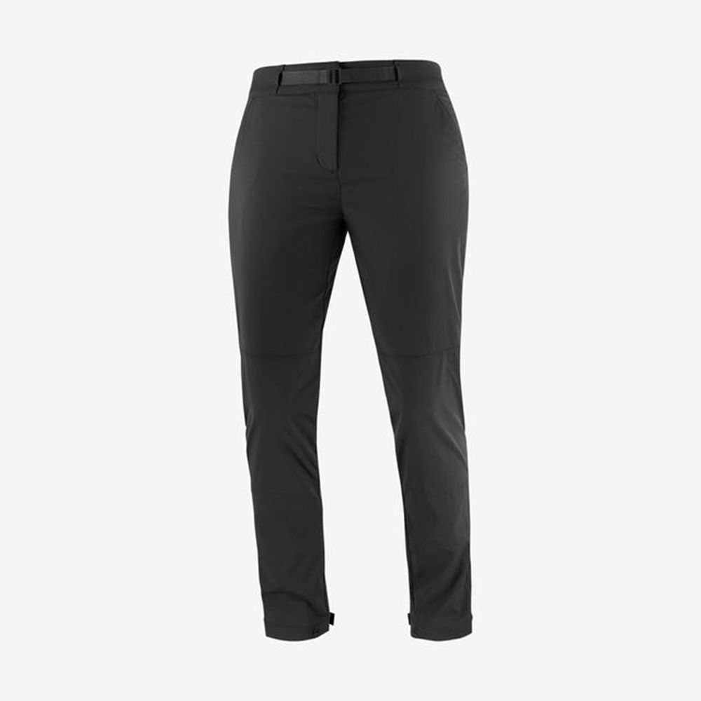 Women's Salomon OUTRACK Pants Black | XCAGNY-843