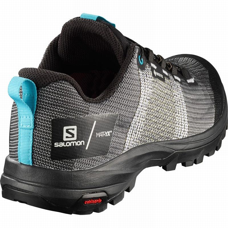 Women's Salomon OUT GTX W/PRO Hiking Shoes White / Black | WMKIJS-760