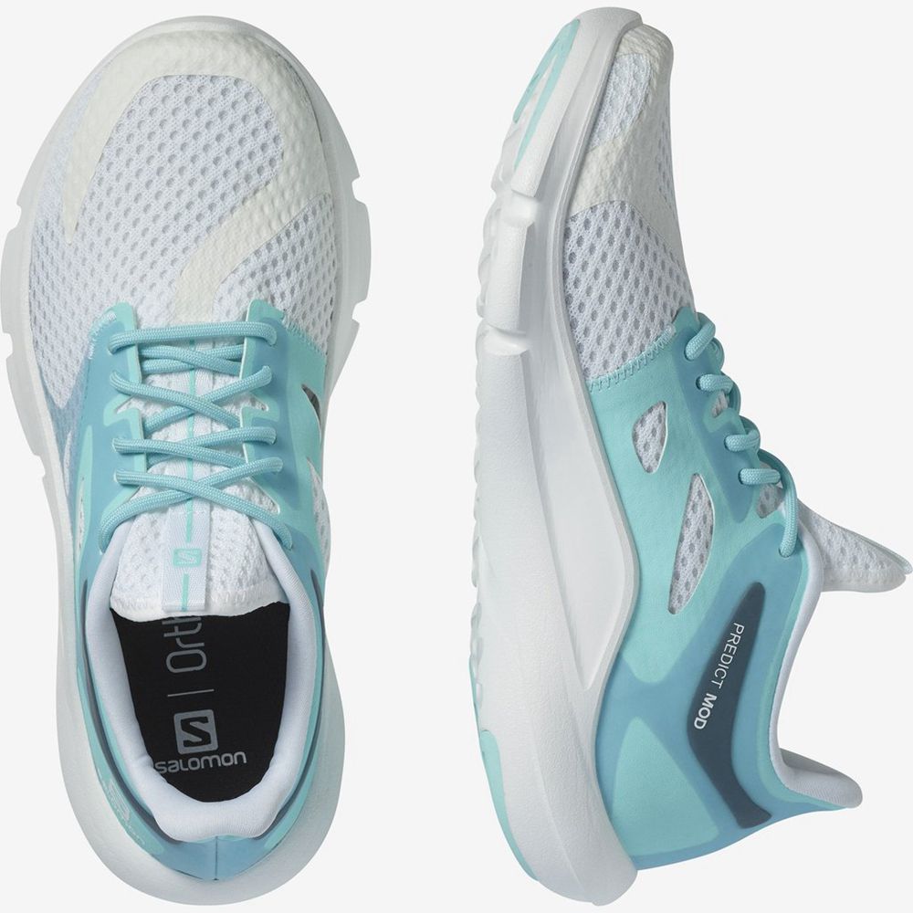 Women's Salomon PREDICT MOD Road Running Shoes White | HLQBYF-829