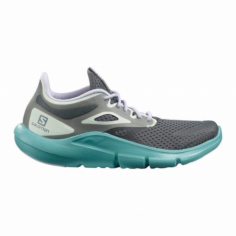 Women\'s Salomon PREDICT MOD Road Running Shoes Dark Green / Purple | LQRUXE-360