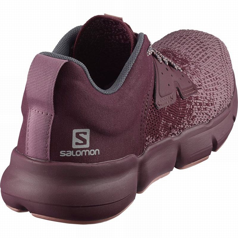 Women's Salomon PREDICT SOC W Road Running Shoes Burgundy / Dark Red | OBNRAC-702