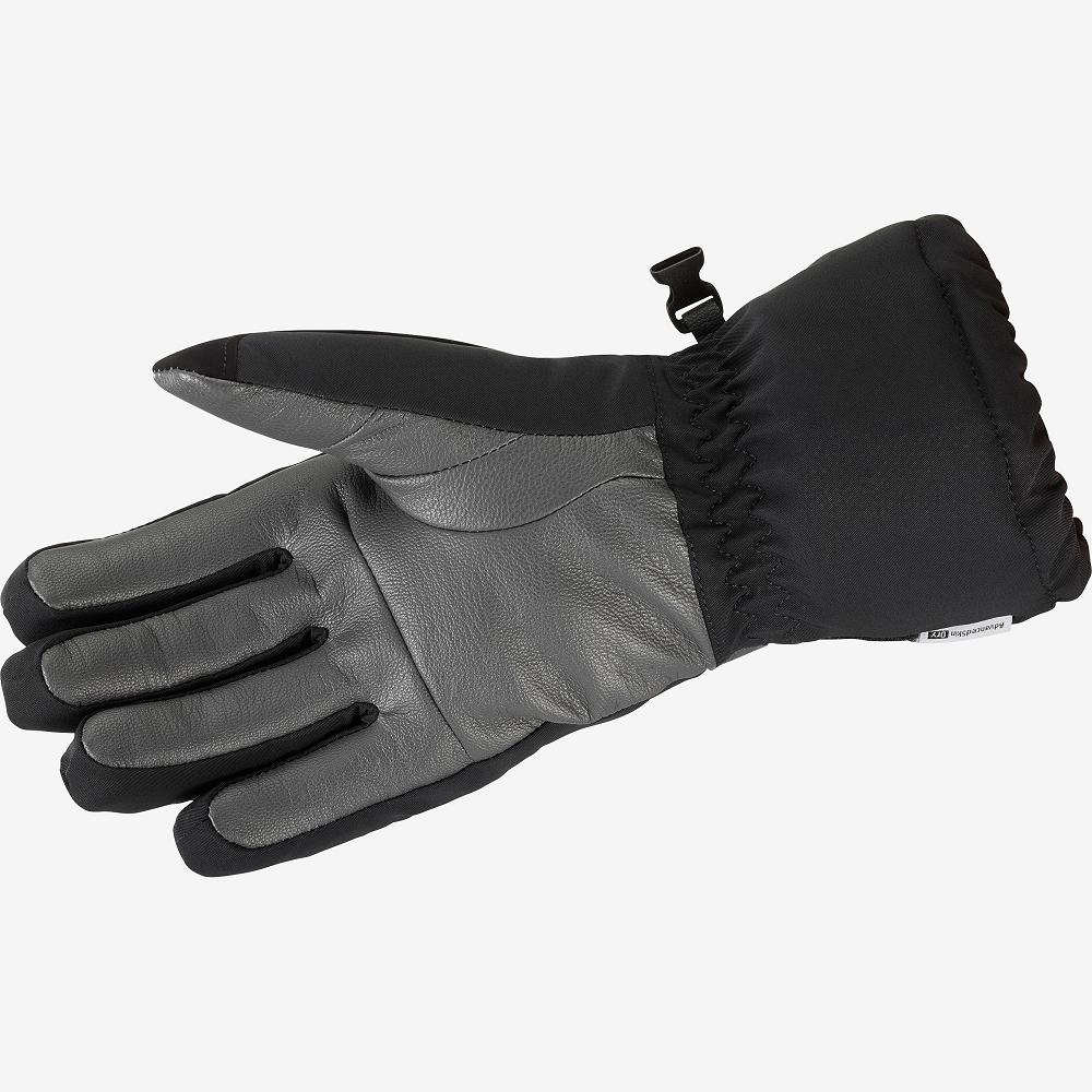 Women's Salomon PROPELLER LONG W Gloves Black | OUQCMD-821