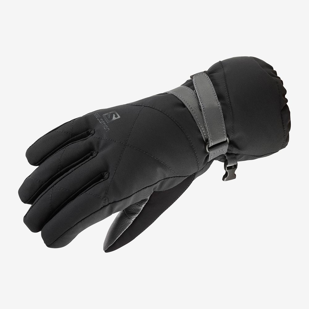 Women's Salomon PROPELLER LONG W Gloves Black | OUQCMD-821