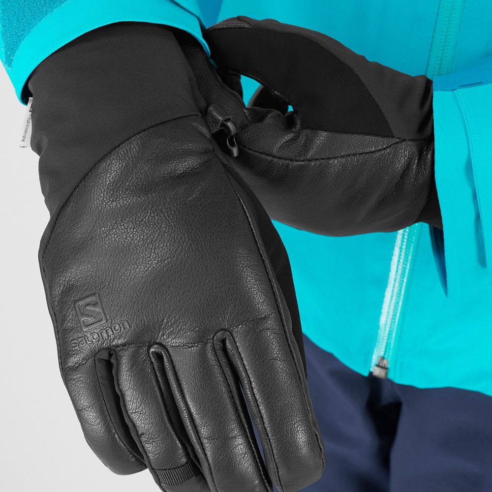 Women's Salomon PROPELLER PLUS GLOVE Gloves Black | ZDBAEY-578