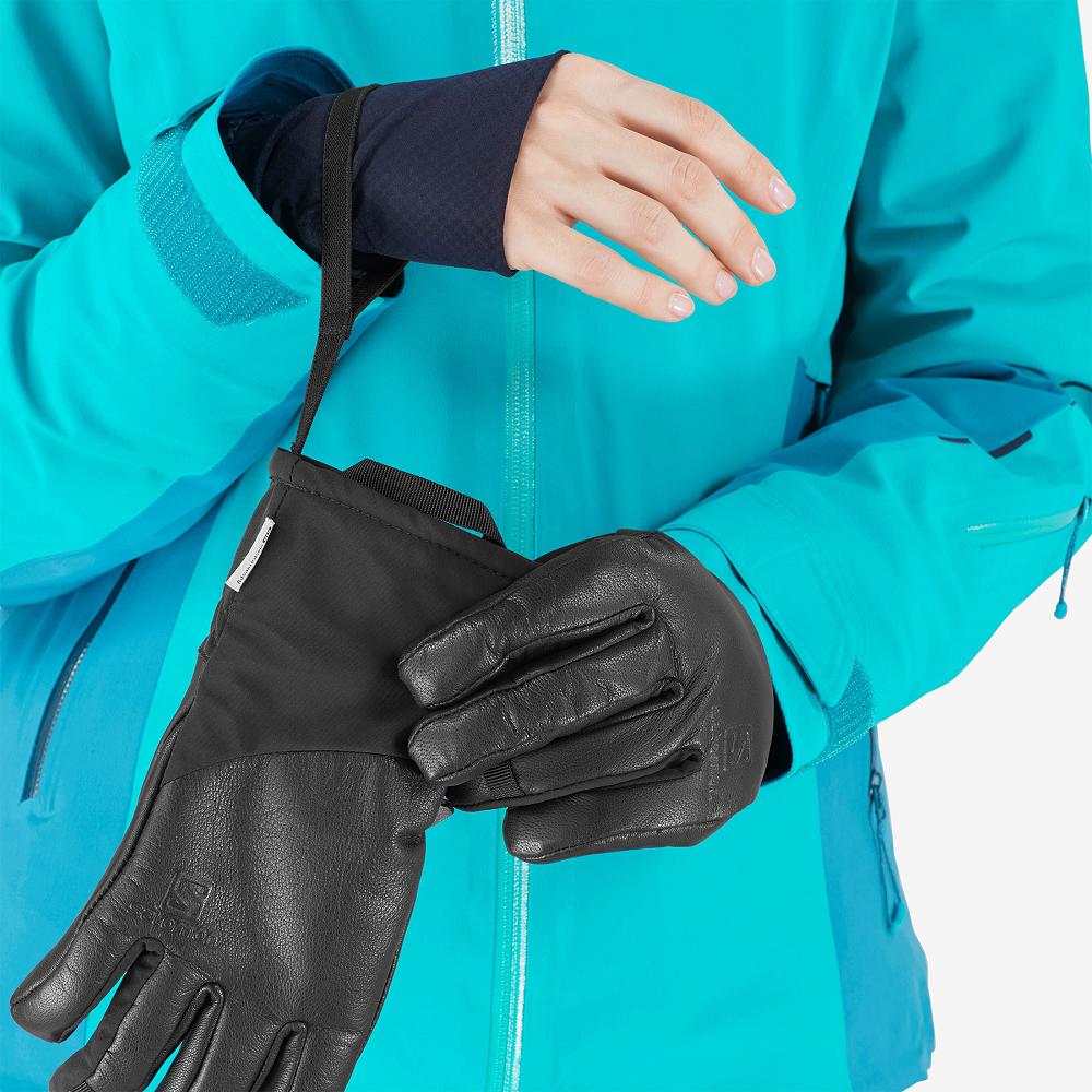 Women's Salomon PROPELLER PLUS W Gloves Black | WSDEFY-125