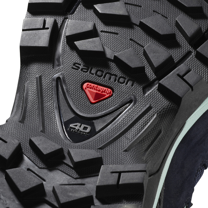 Women's Salomon QUEST 4D 3 GTX W Hiking Boots Light Turquoise / Black | DLONKH-658
