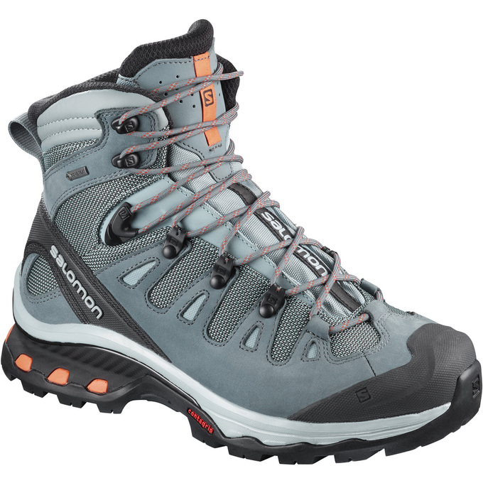 Women\'s Salomon QUEST 4D 3 GTX W Hiking Boots Light Turquoise / Black | DLONKH-658